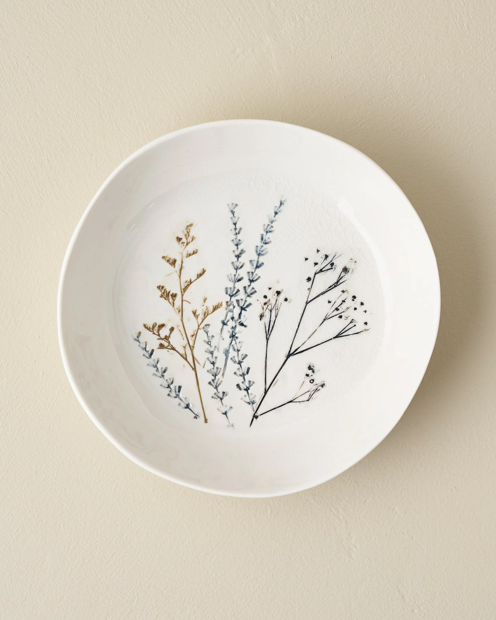 Pressed Floral Pasta Bowl - Image 2