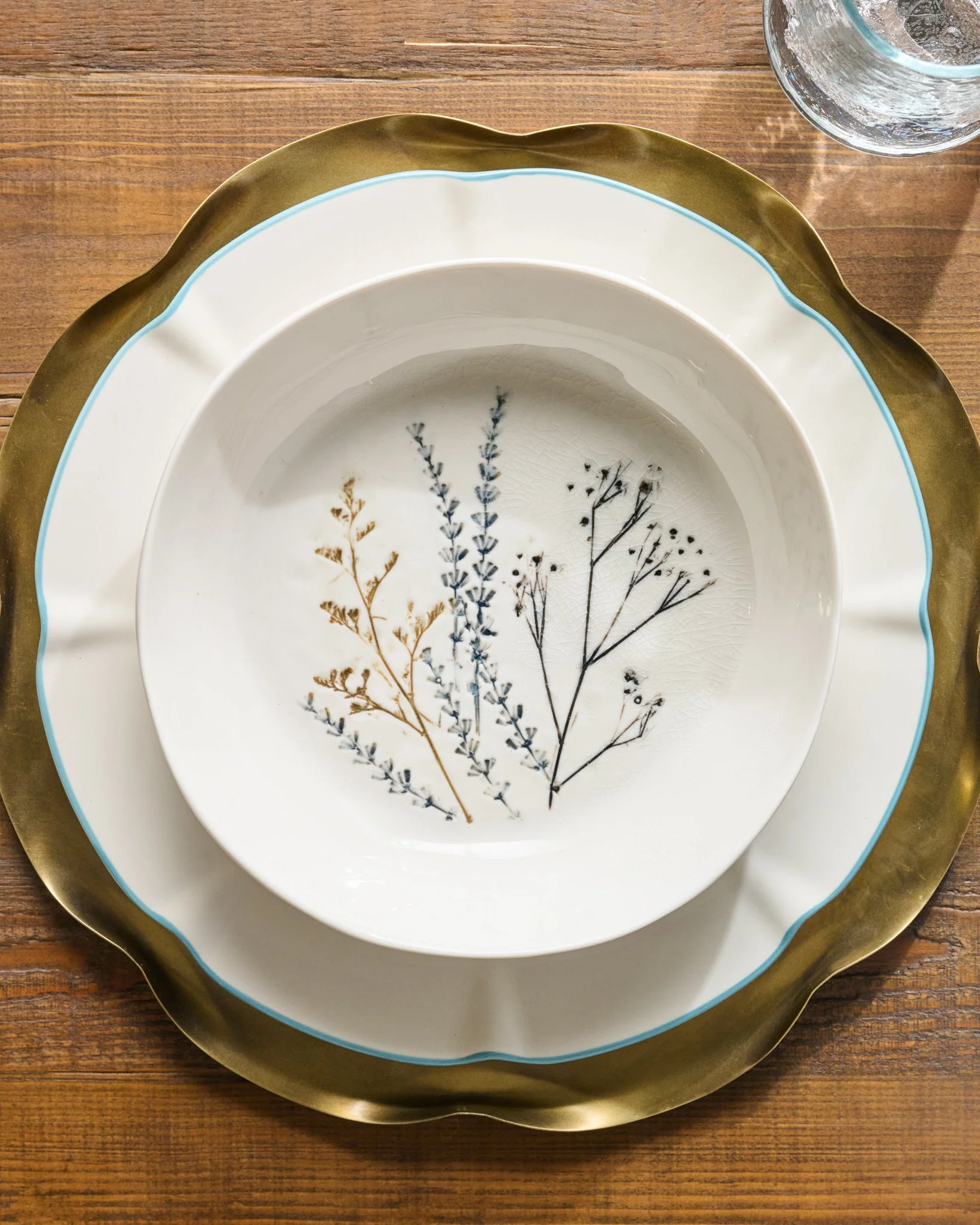Pressed Floral Pasta Bowl - Image 6
