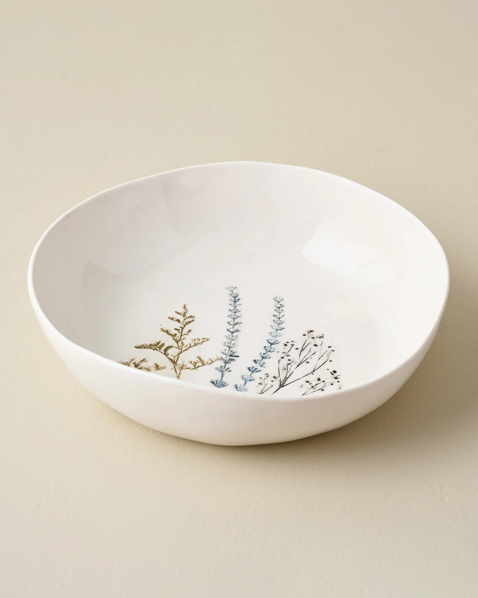 Pressed Floral Serving Bowl - Image 3