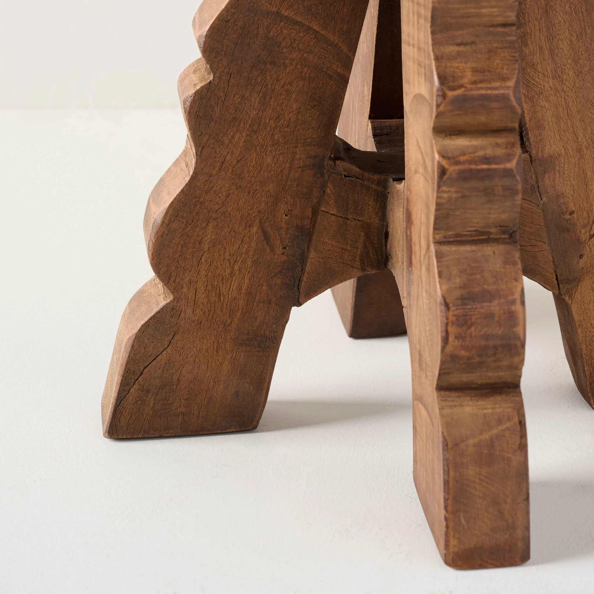 Reclaimed Wood Stool - Image 3
