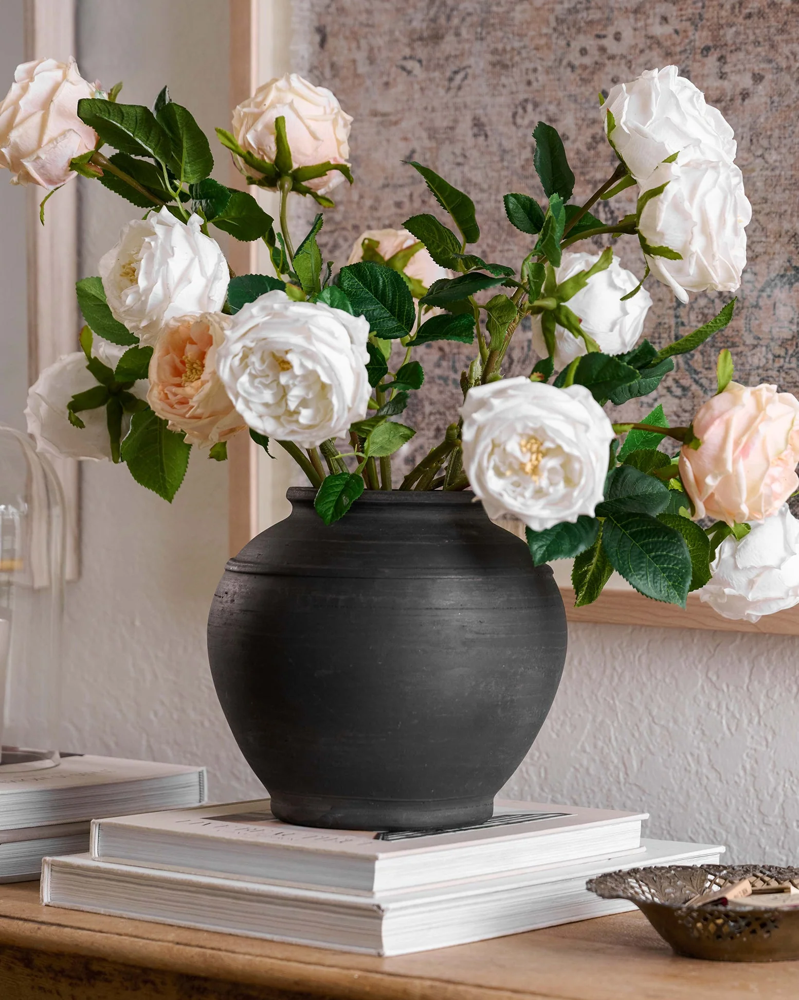 Rustic Black Hand-Made Vase - Image 4