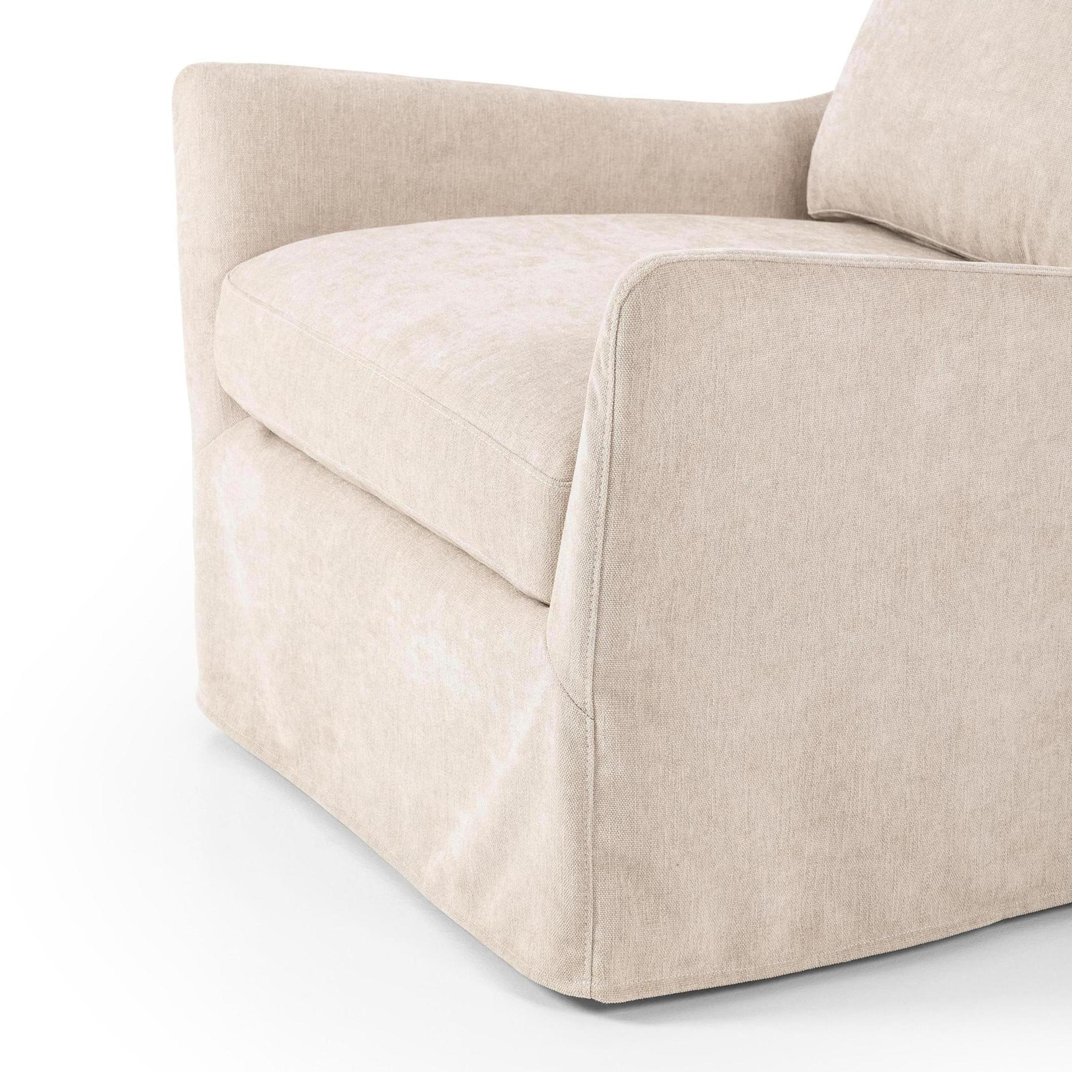 Sabine Slipcover Swivel Chair - Image 10