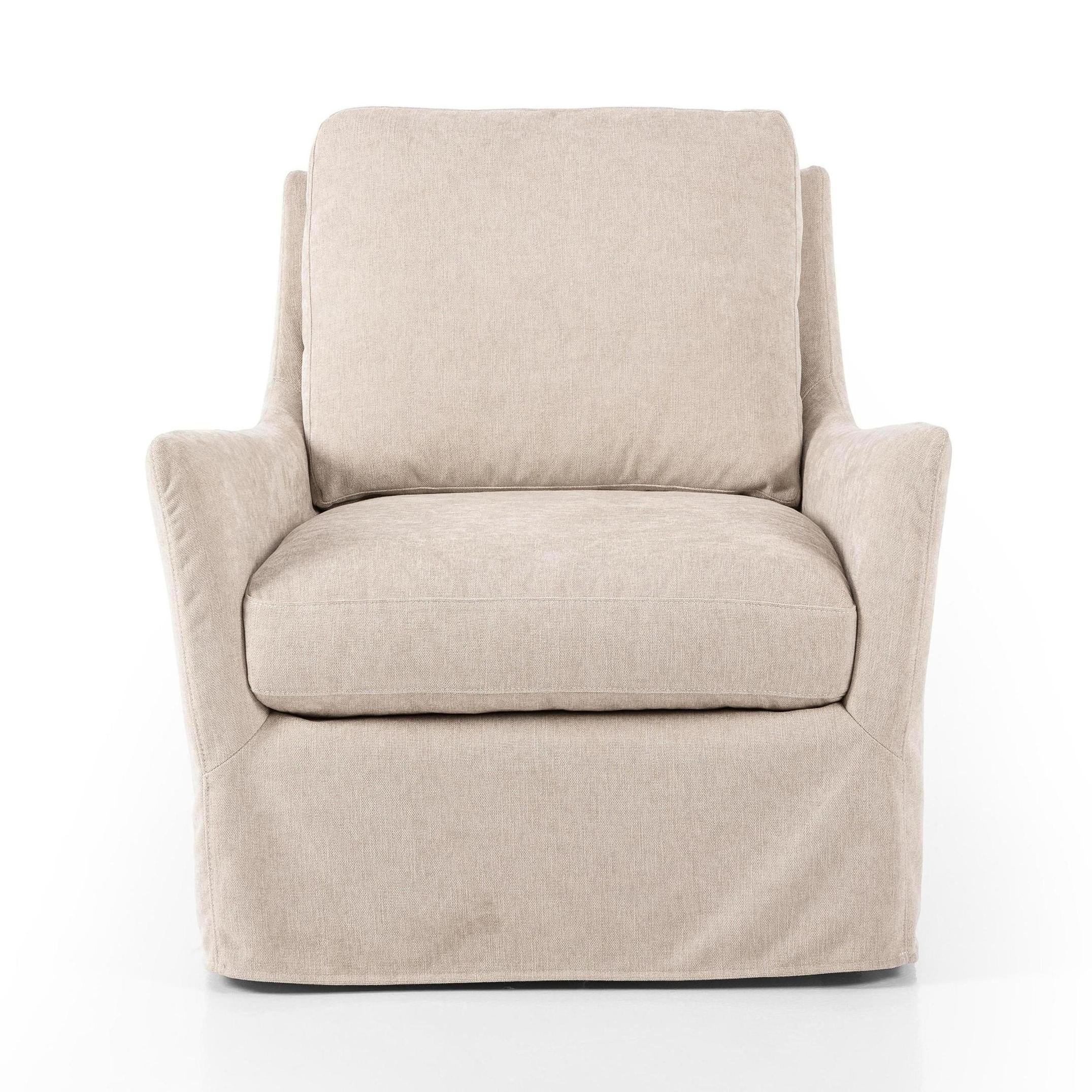 Sabine Slipcover Swivel Chair - Image 3