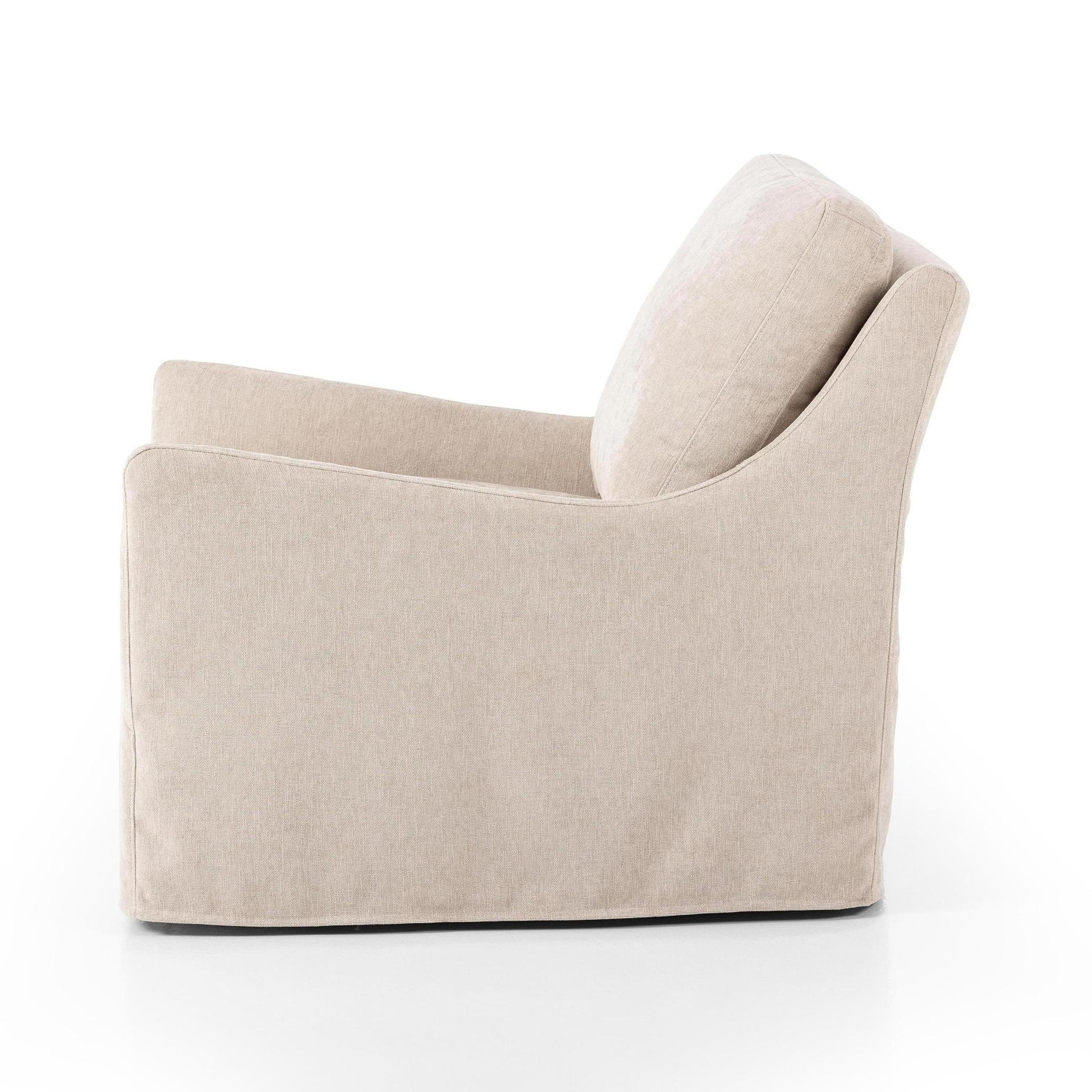 Sabine Slipcover Swivel Chair - Image 6