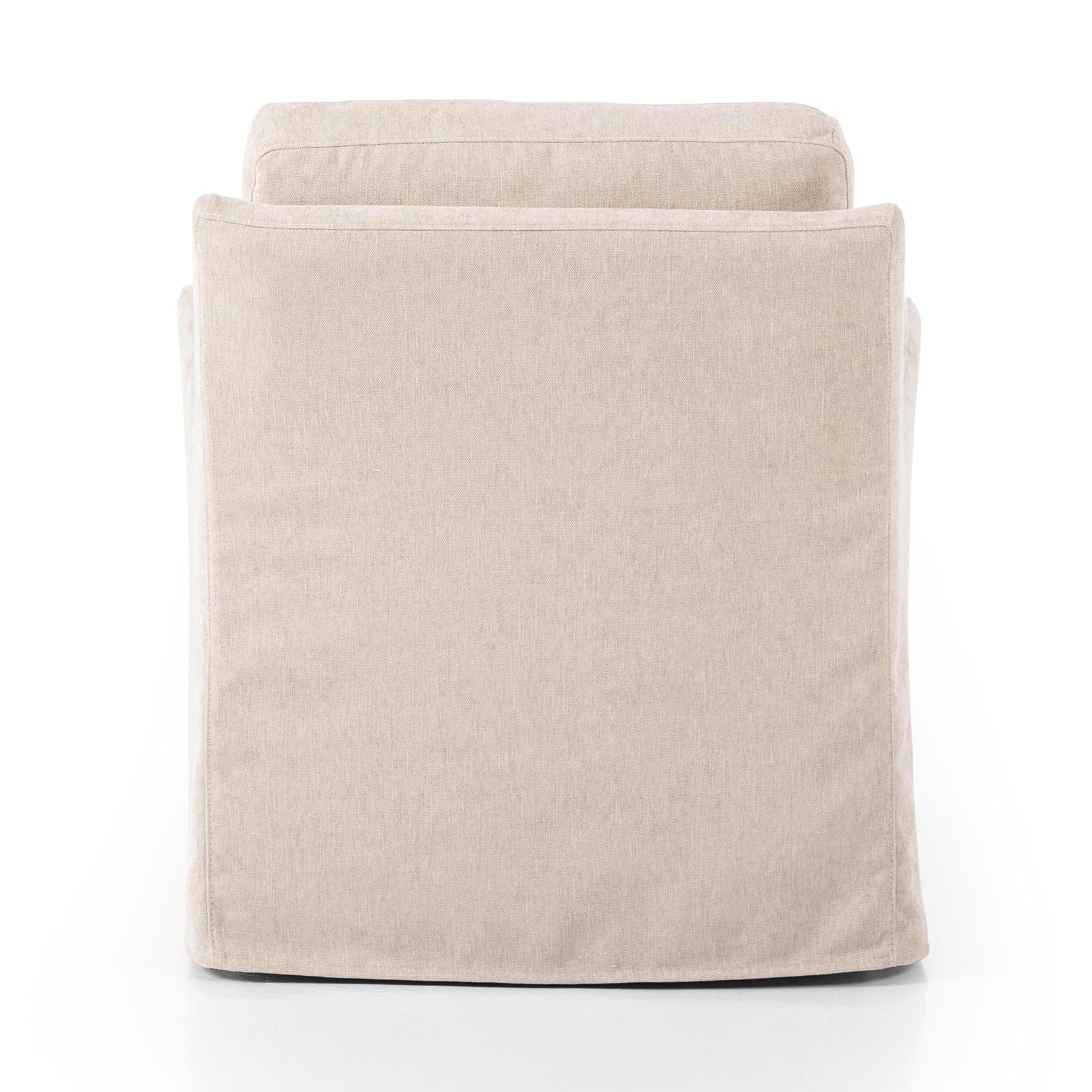 Sabine Slipcover Swivel Chair - Image 7