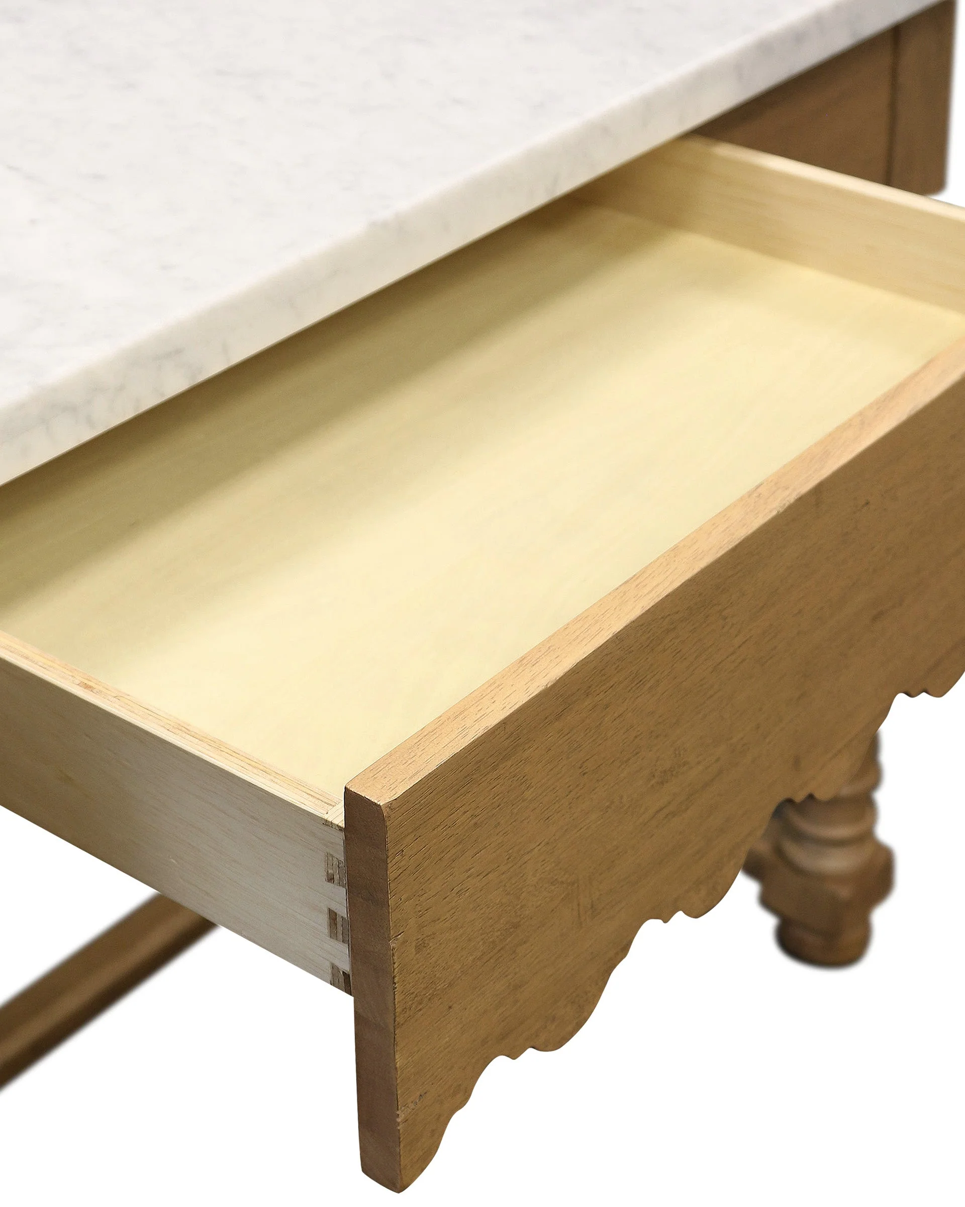 Sadie Scalloped Kitchen Island - Image 5