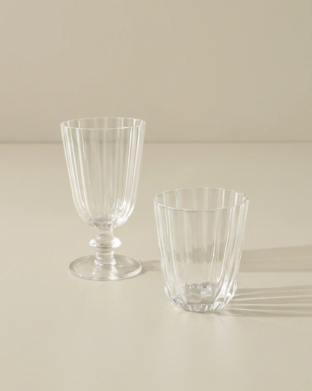 Scalloped Rim Glass Tumbler - Image 2