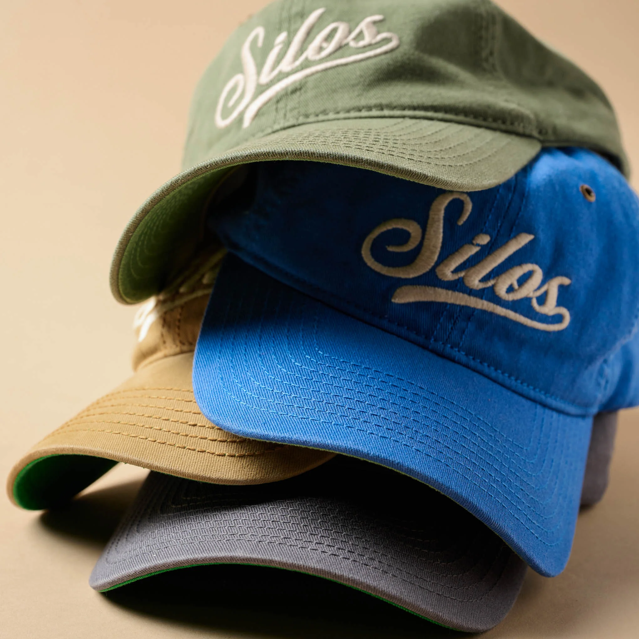 Silos Distressed Olive Baseball Hat - Image 3