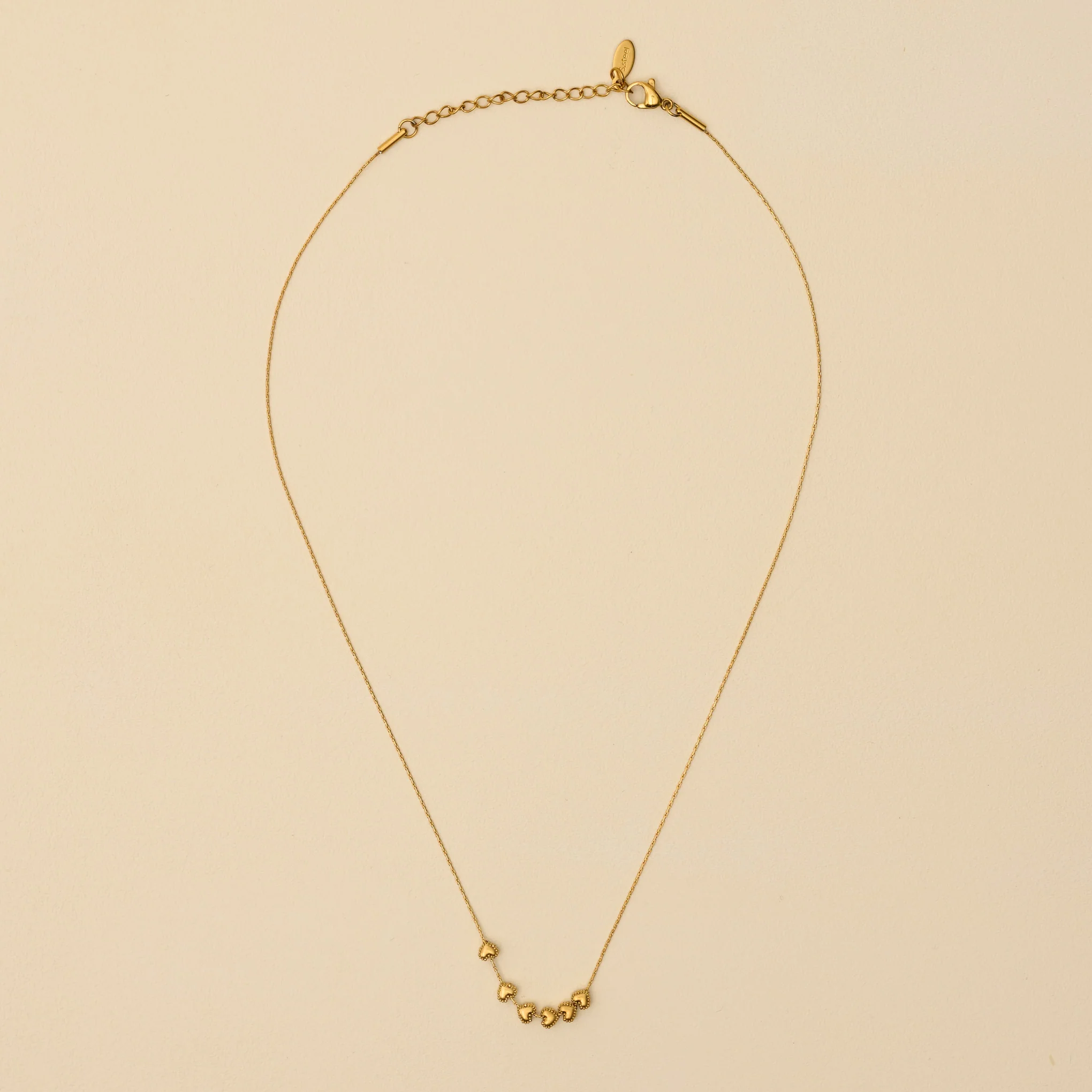 Six Dainty Hearts Necklace - Image 2