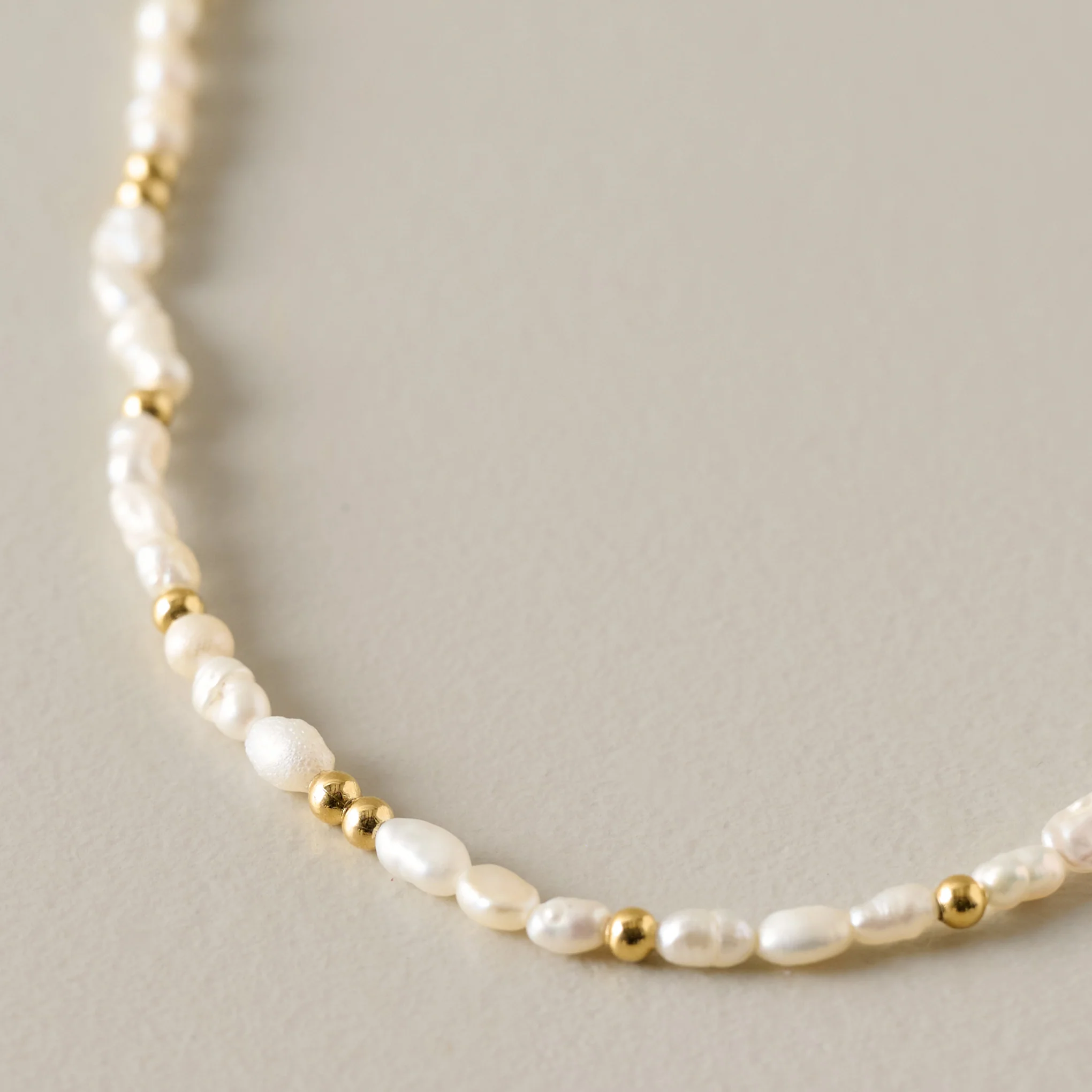 Small Golden Hour Pearl Necklace - Image 2