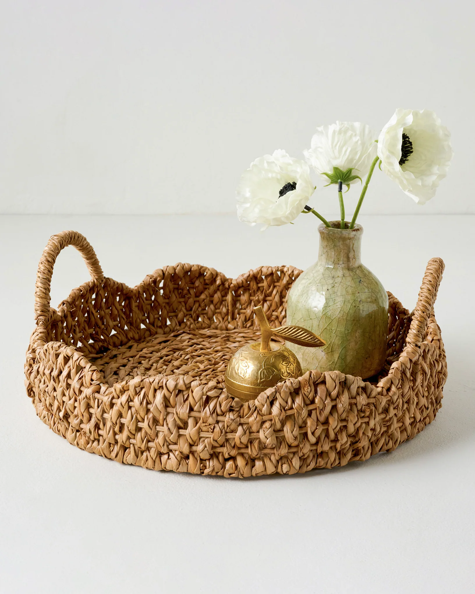 Solene Woven Scalloped Tray - Image 2