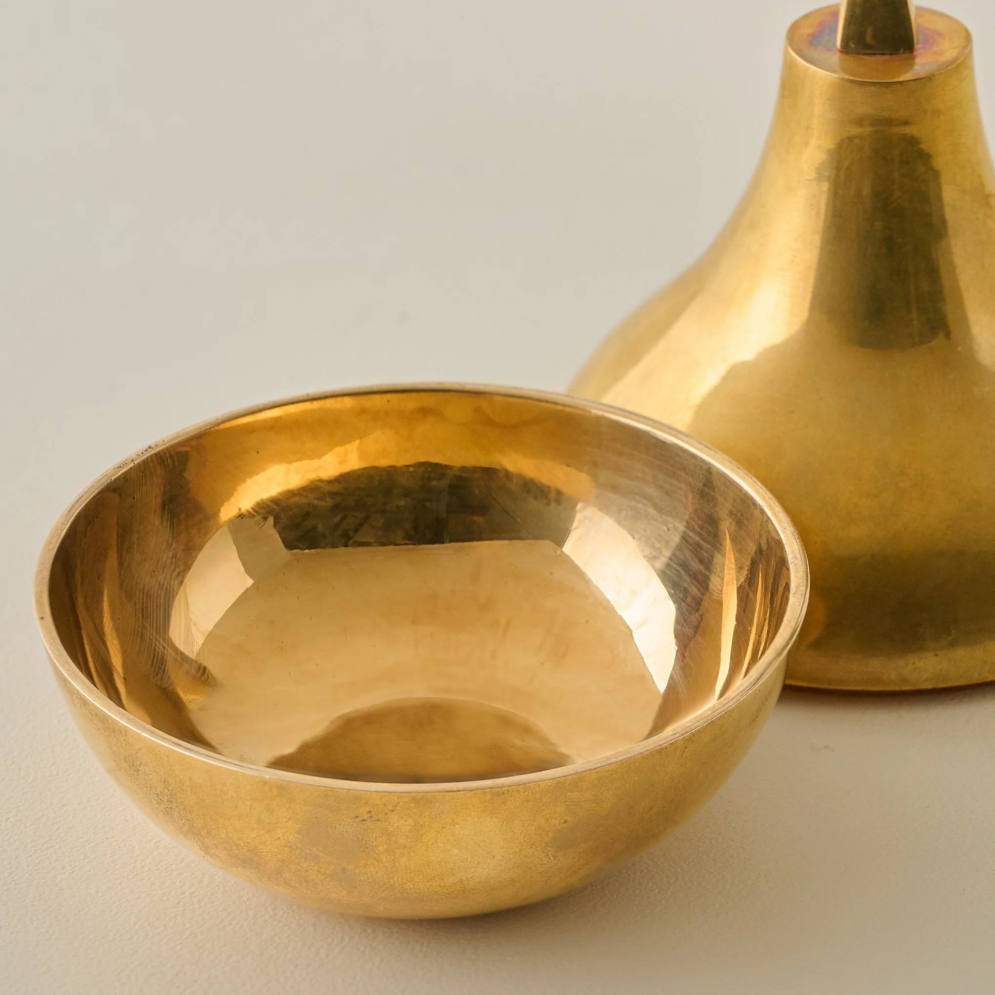 Solid Brass Pear Trinket Box - Image 2