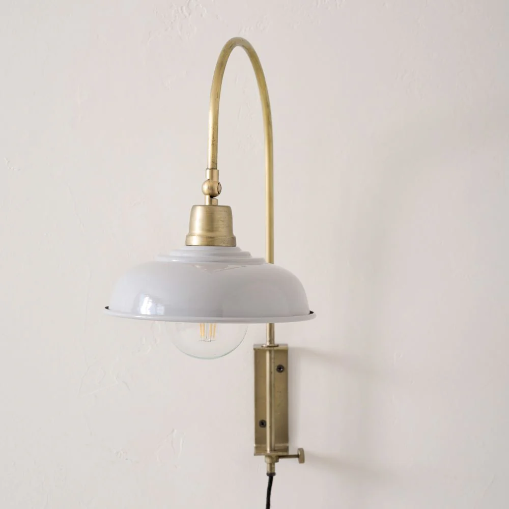 Sybil Enamel Plug-in Sconce