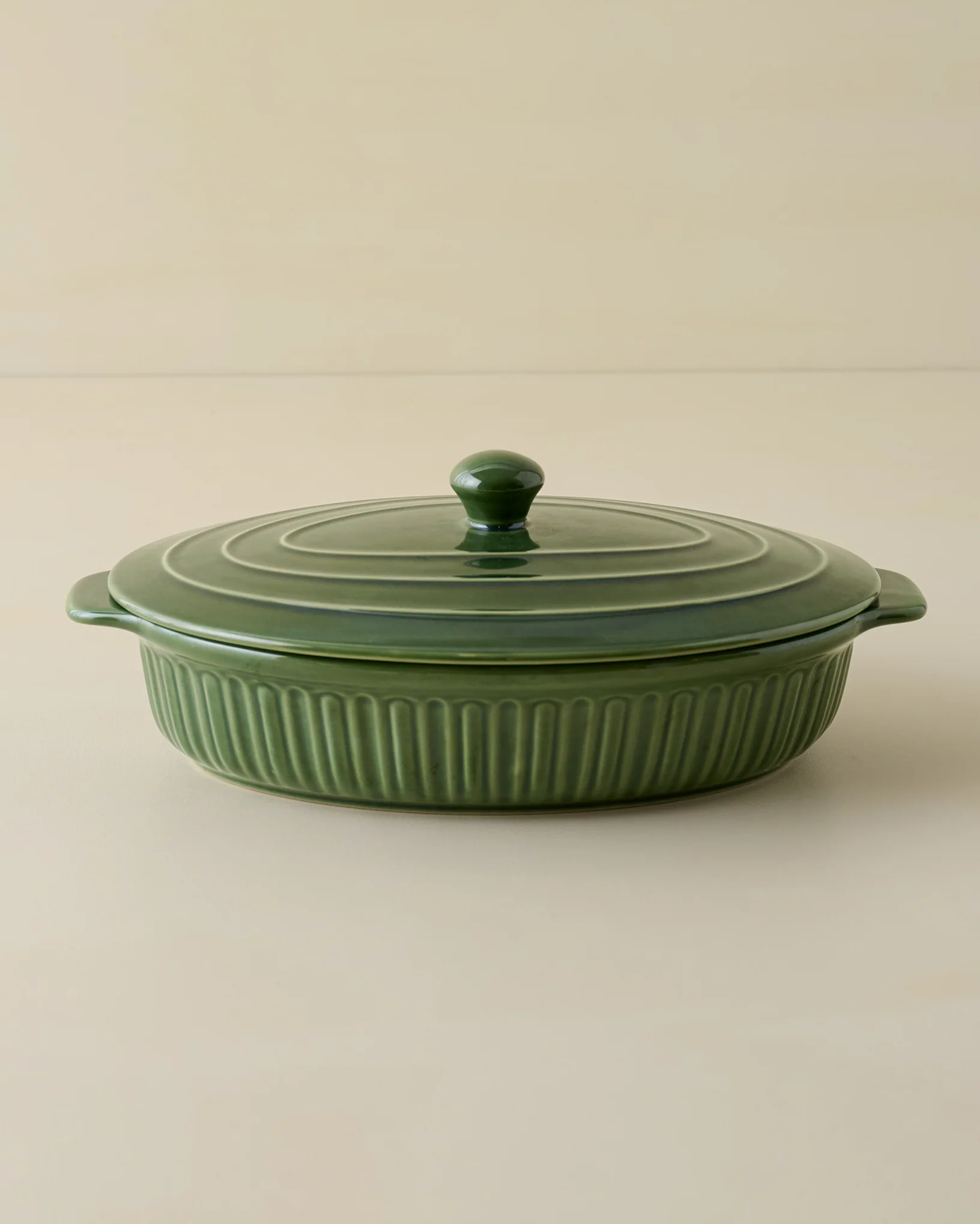 The Cottage Collection Forest Green Oval Baking Dish - Image 2