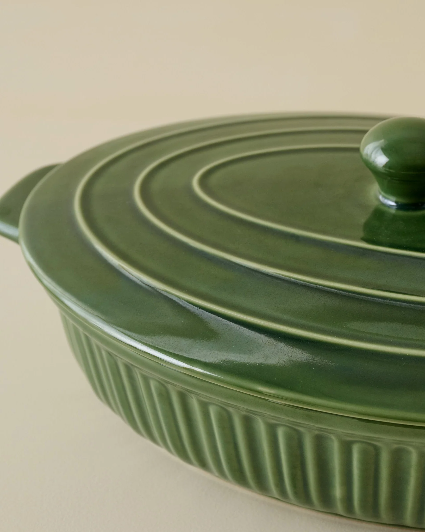 The Cottage Collection Forest Green Oval Baking Dish - Image 3