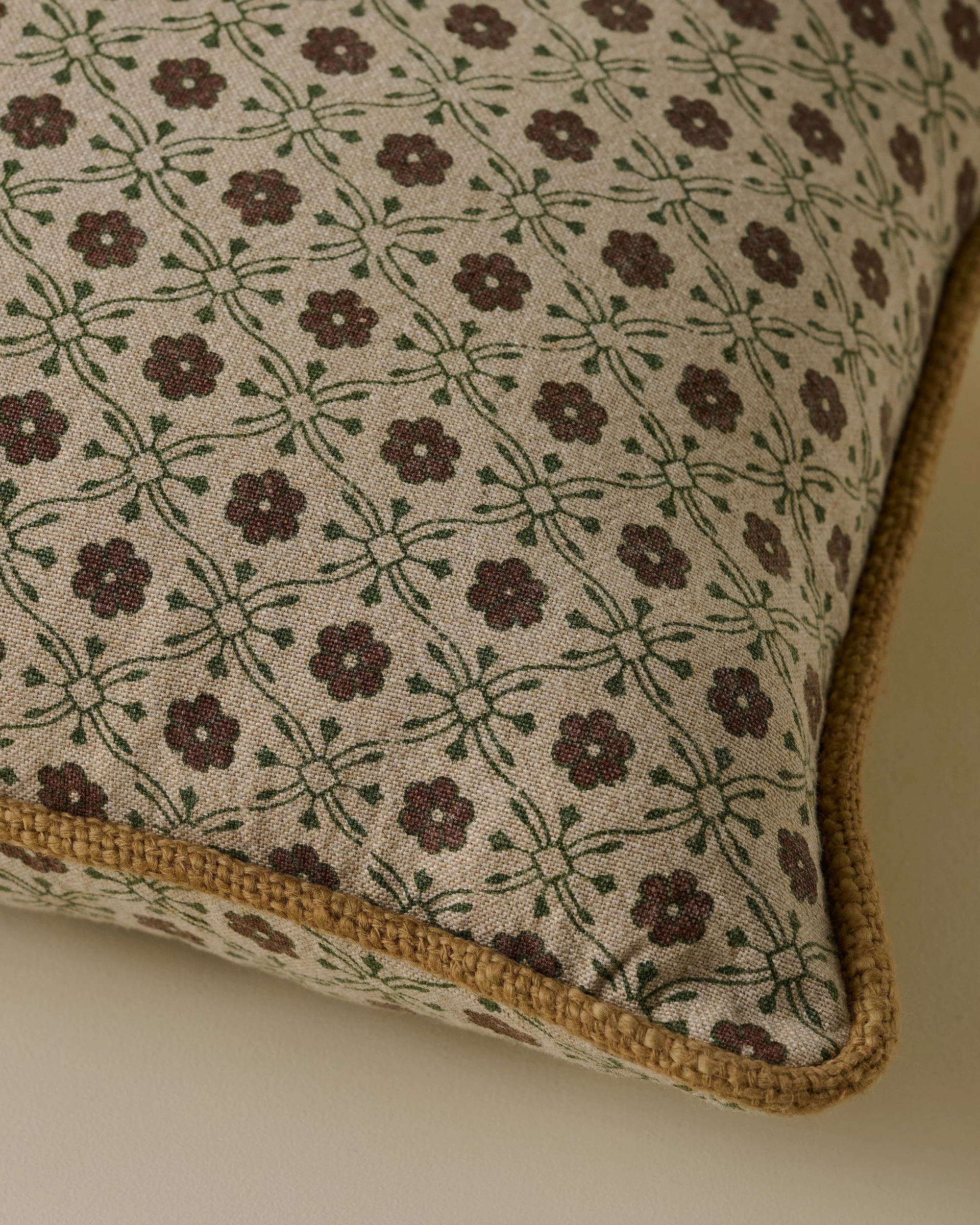 Thea Clay Block Print Pillow w/ insert, 12x16 - Image 2