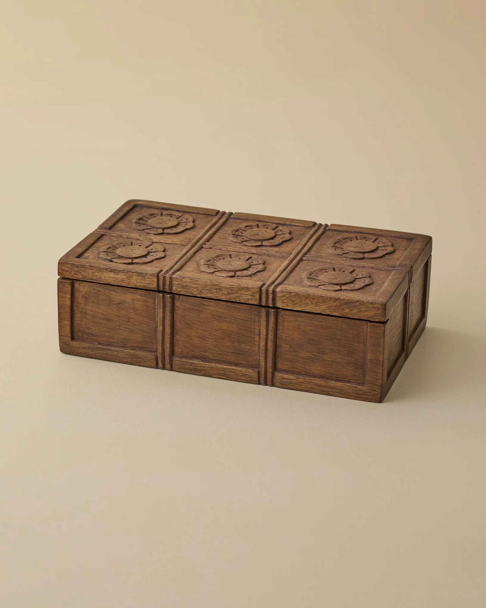 Trina Carved Wood Box - Image 2
