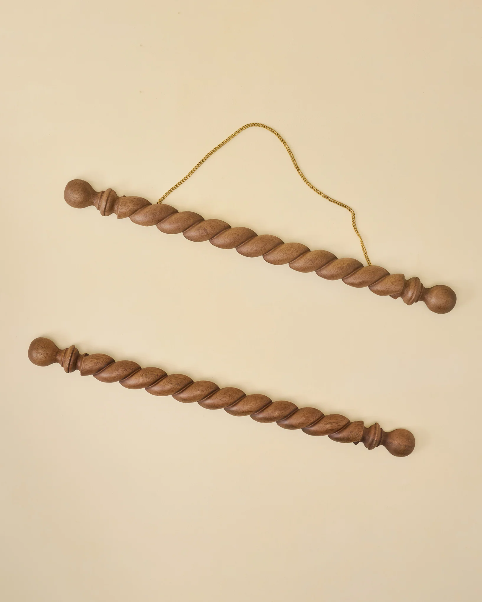 Turned Wood Poster Hanger Kit - Image 4