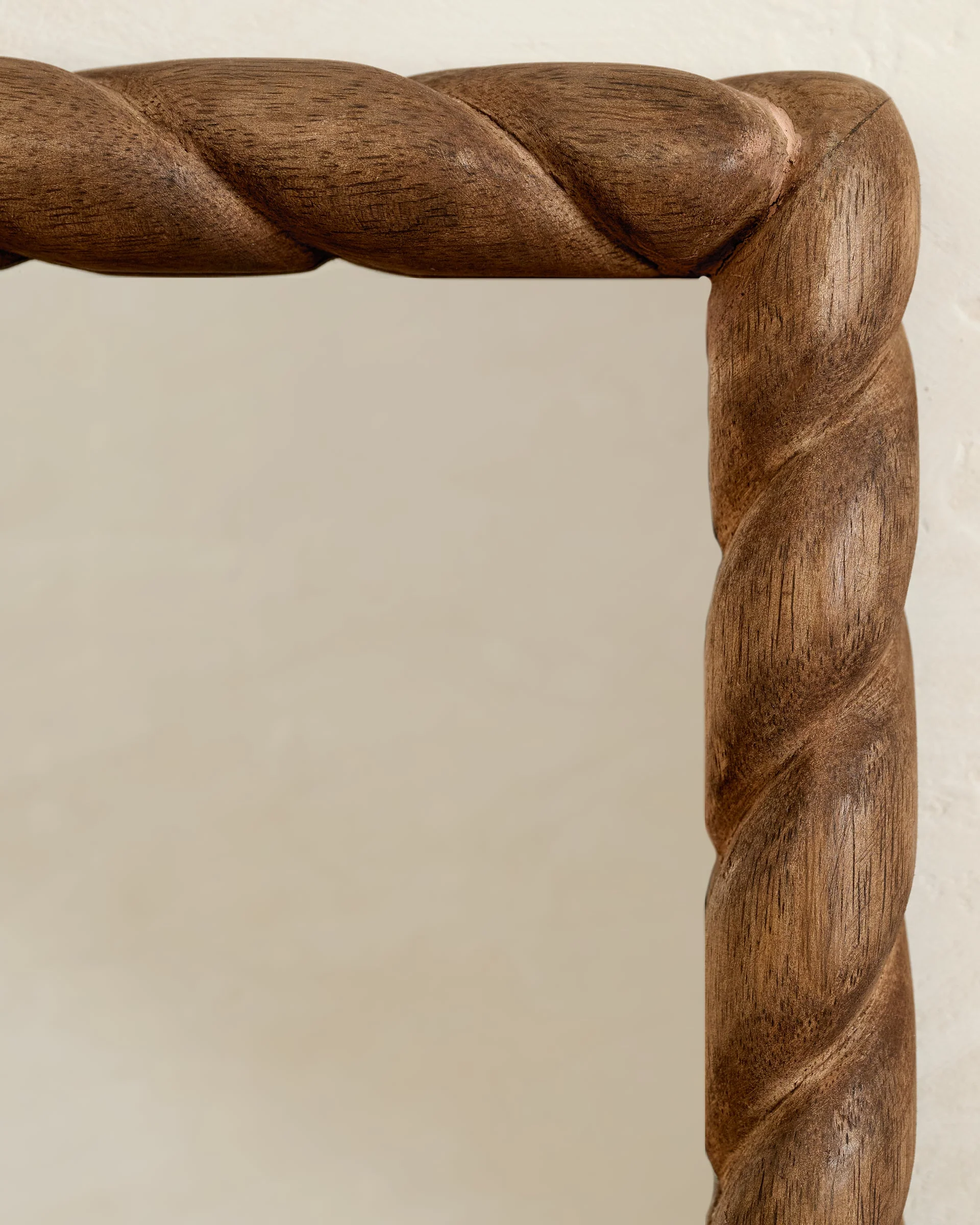 Turned Wood Vanity Mirror - Image 3