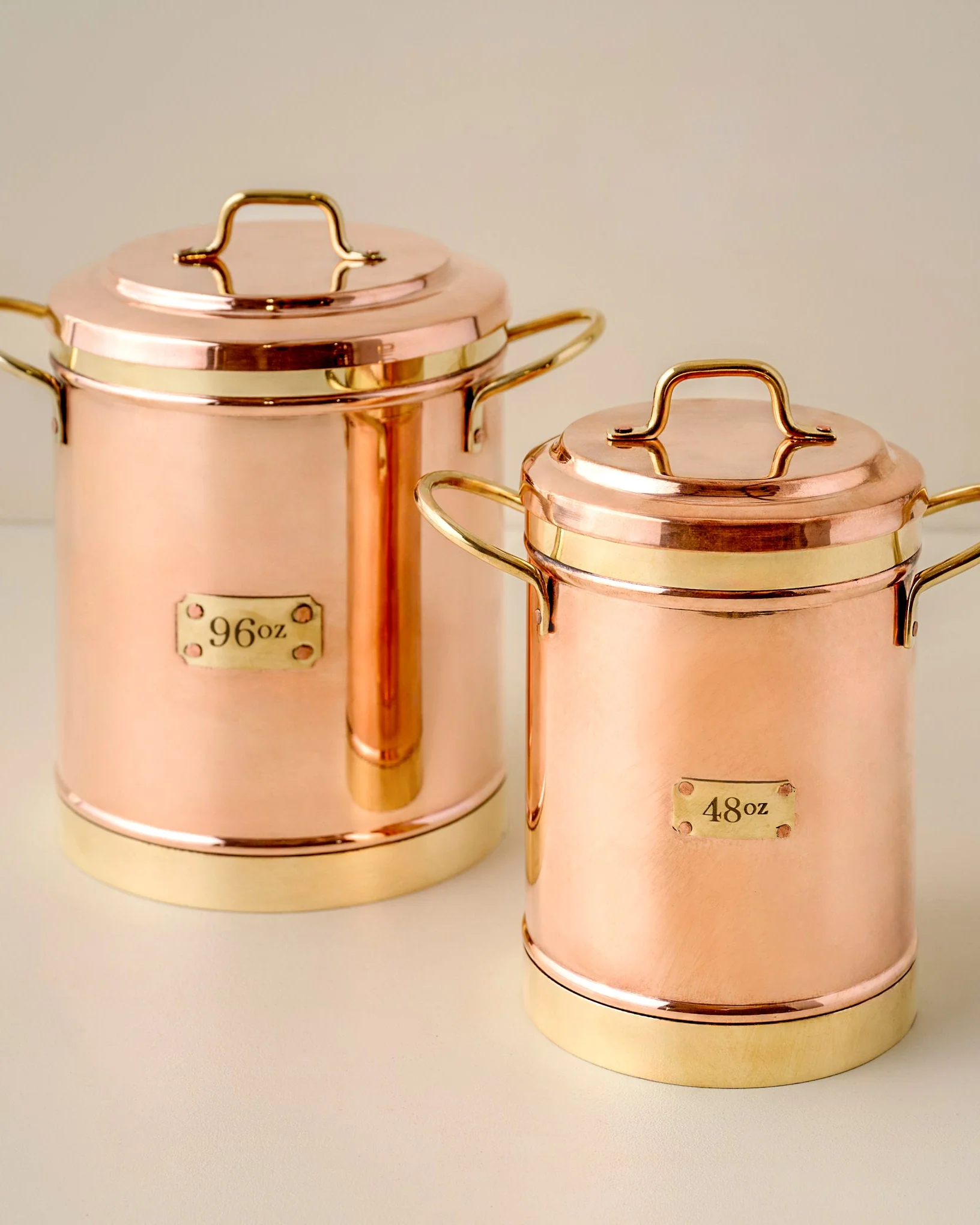 Vintage Inspired Copper + Brass Canister - Image 2