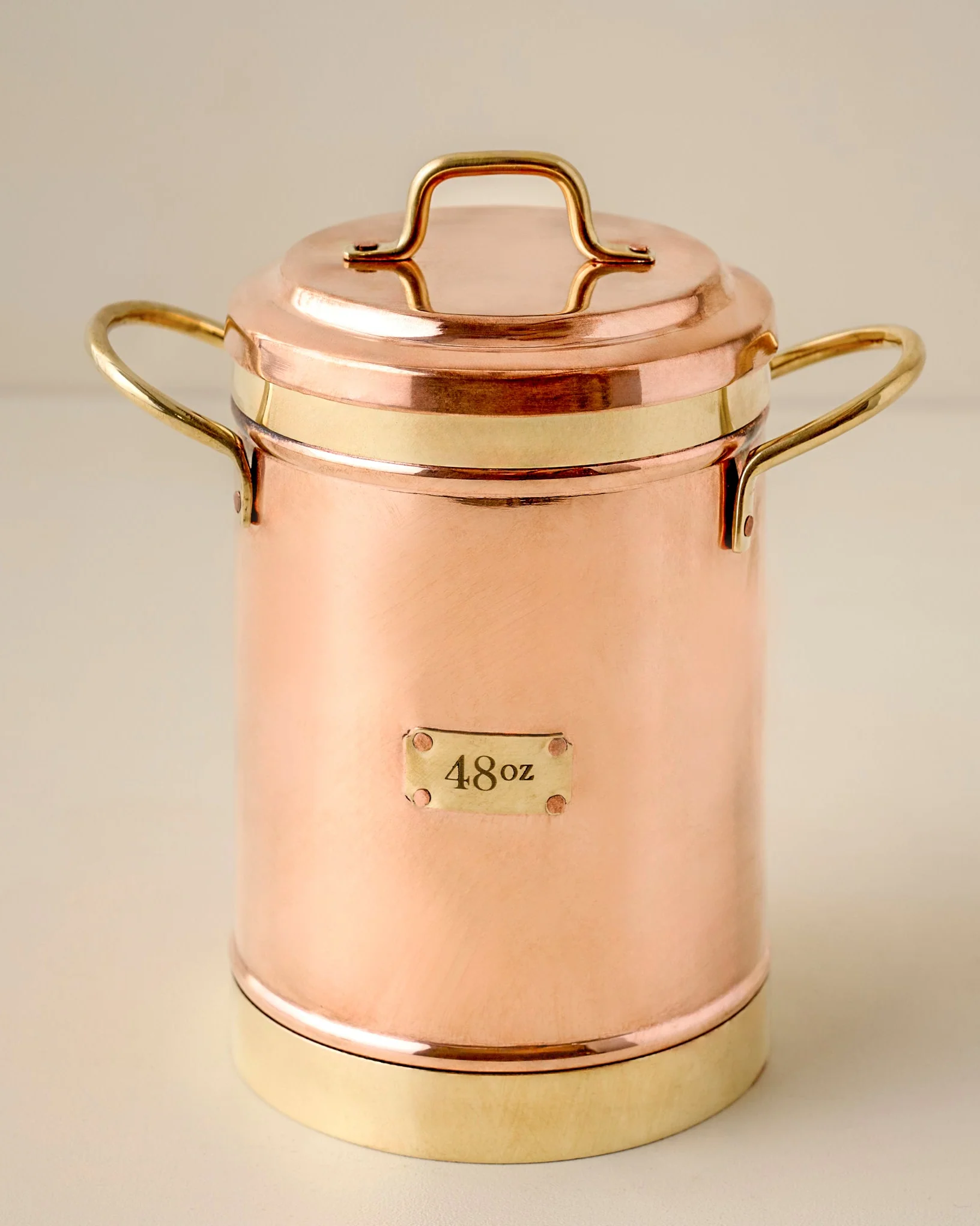Vintage Inspired Copper + Brass Canister - Image 5