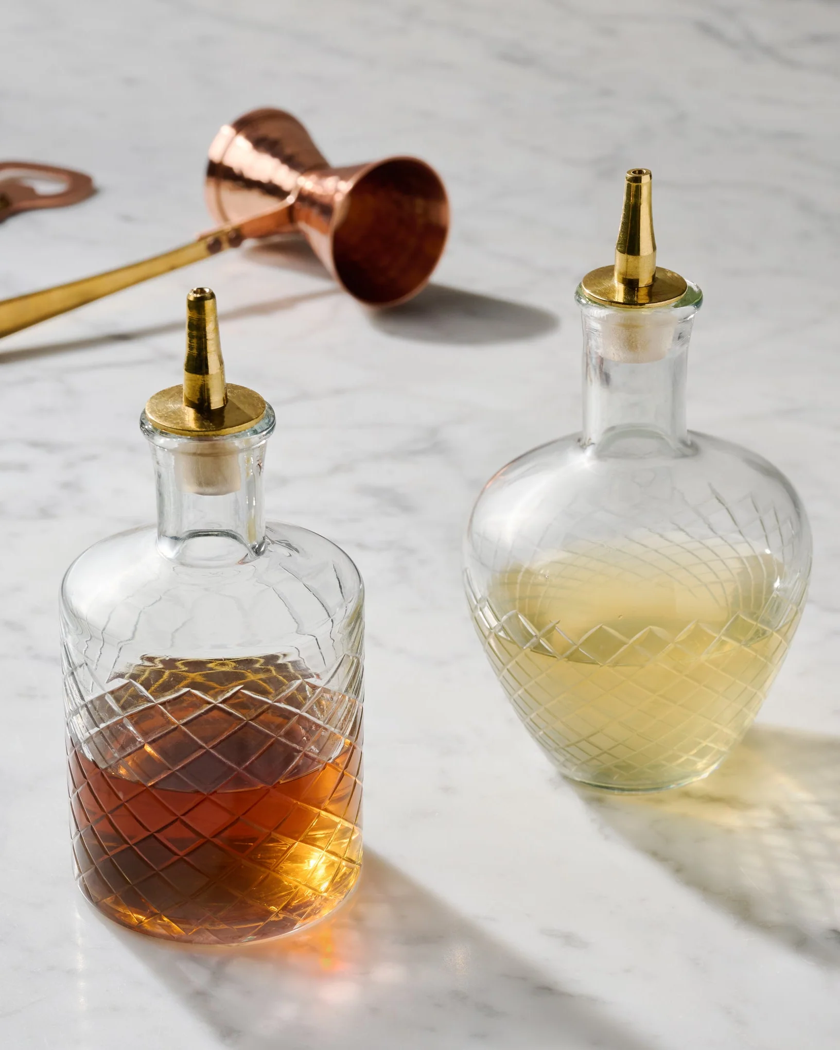 Vintage-Inspired Etched Glass Bottle - Image 6