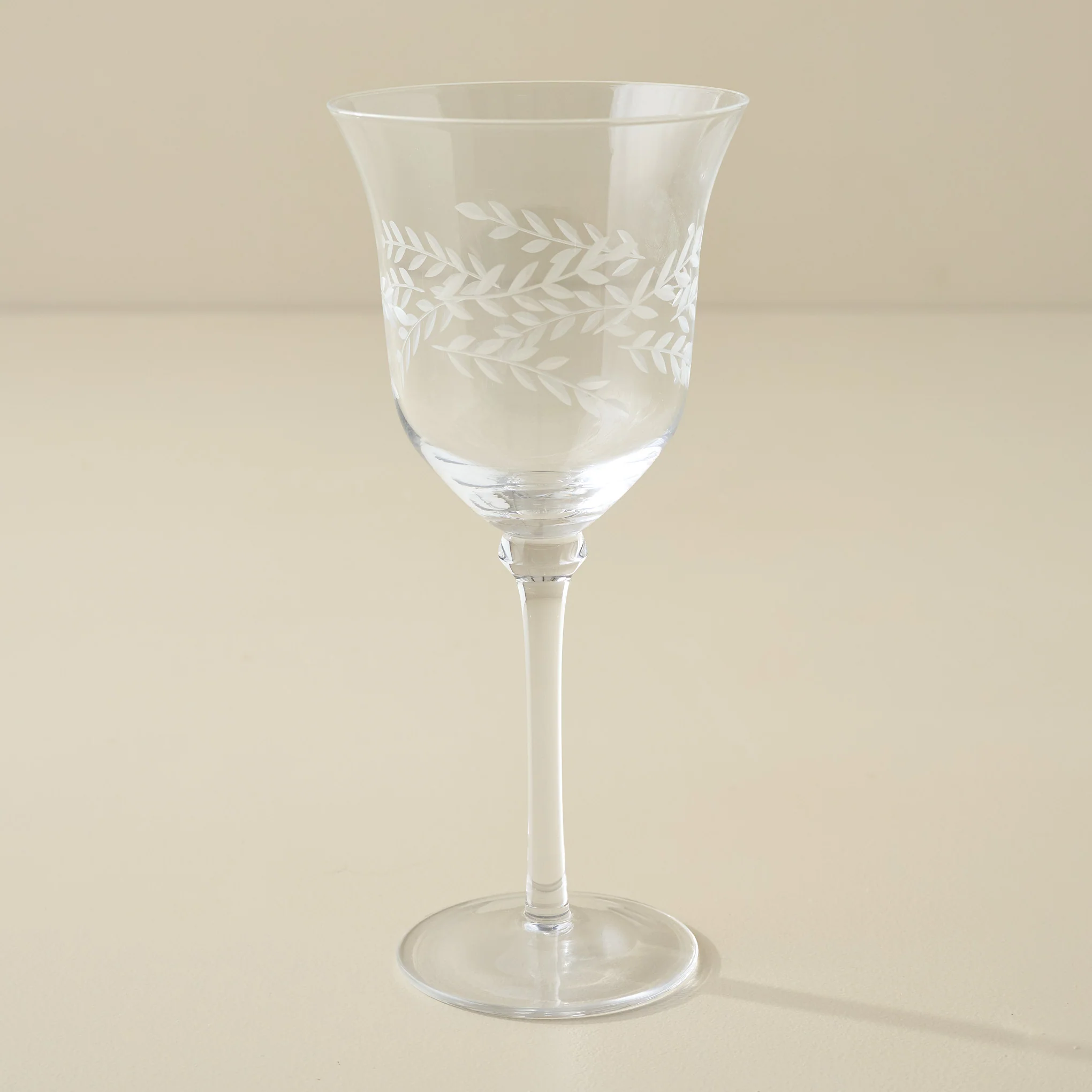 Vintage-Inspired Etched Glass Drinkware Bundle - Image 2