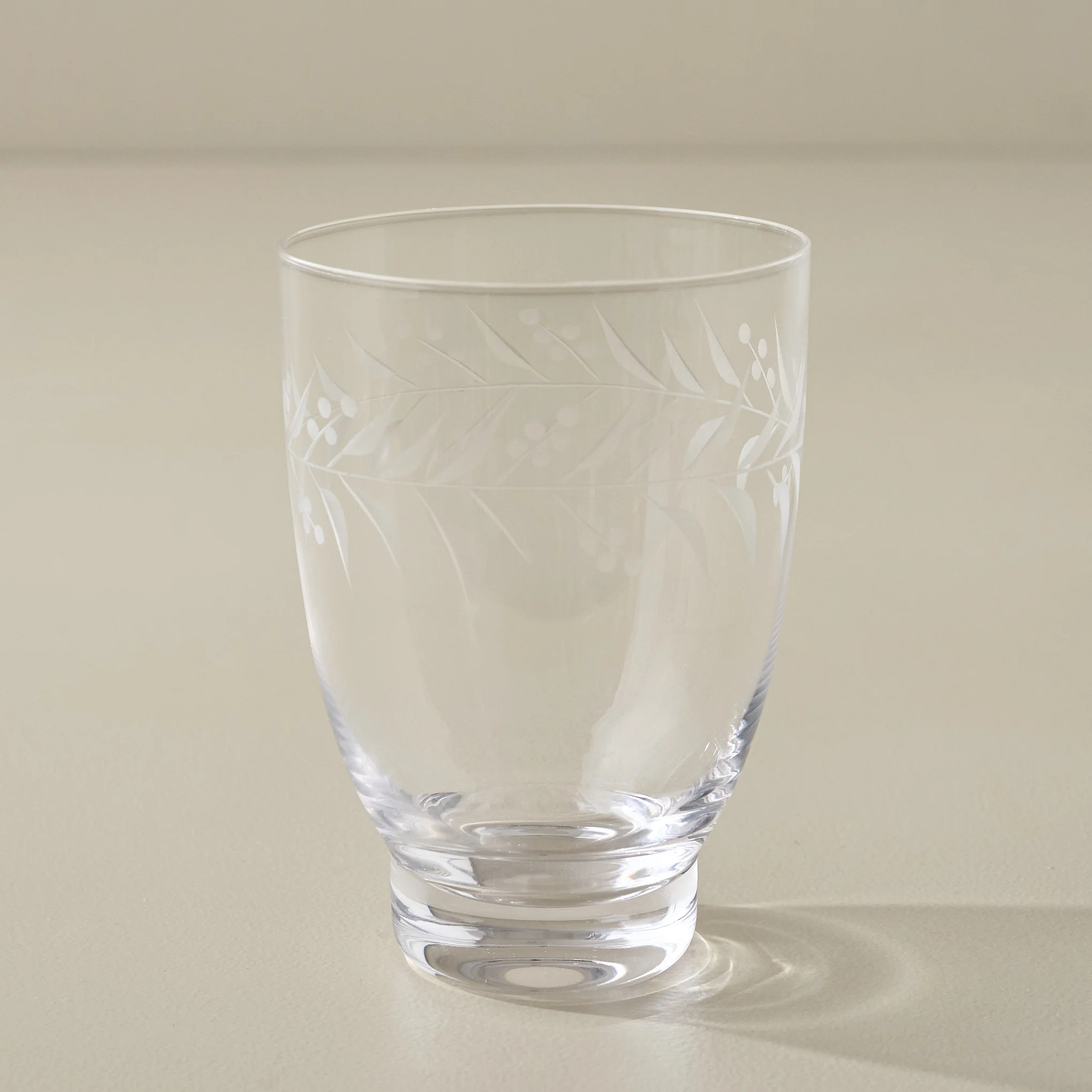Vintage-Inspired Etched Glass Drinkware Bundle - Image 4