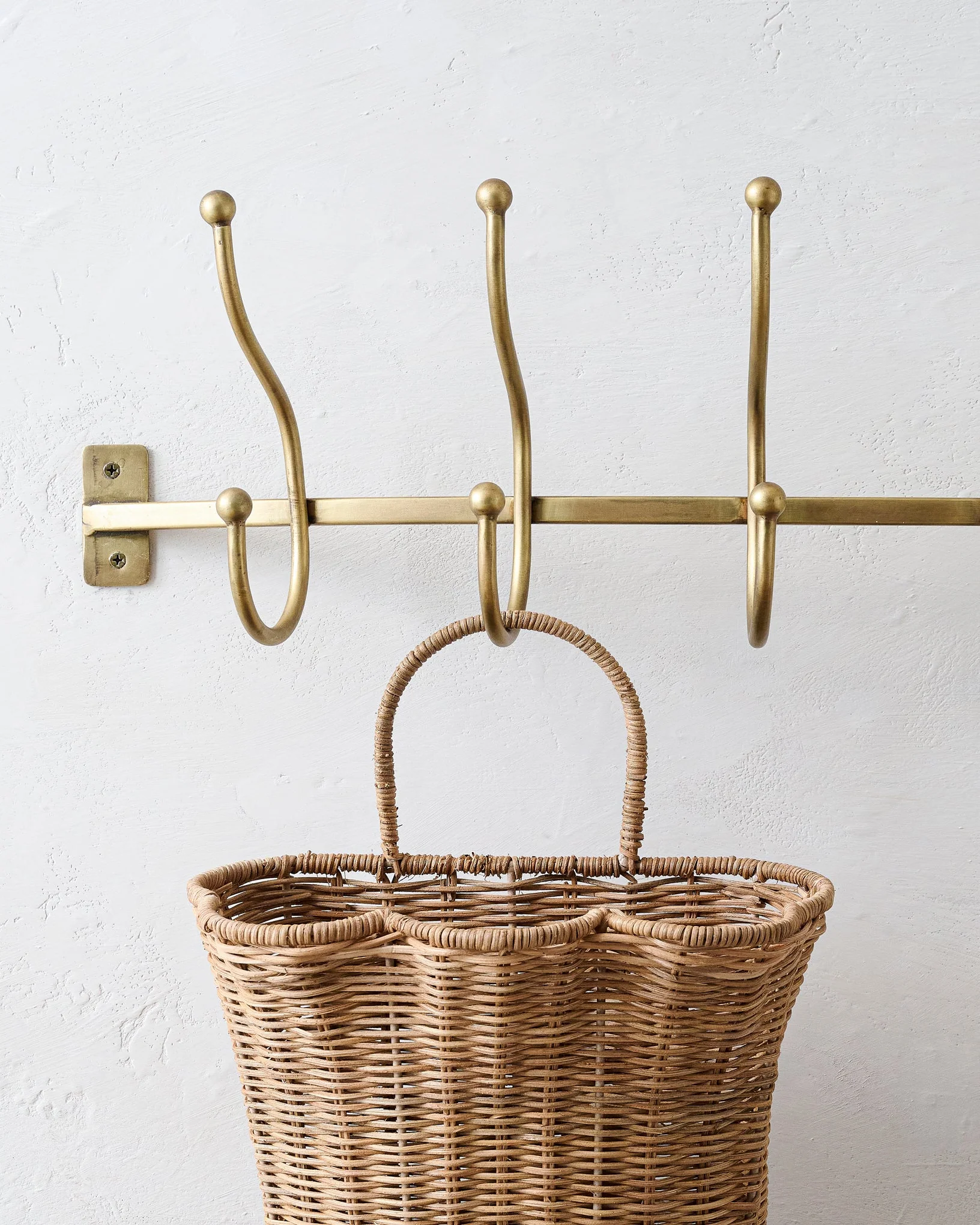 Webster Antique Brass Hook Rack - Image 2