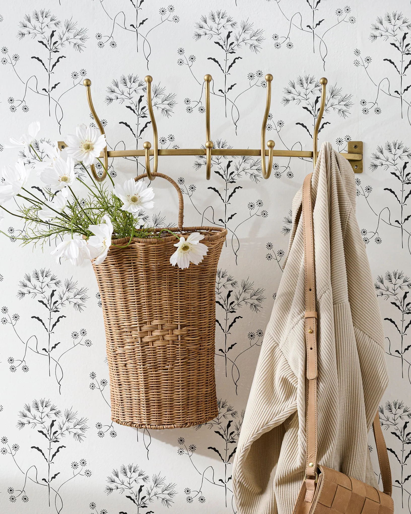 Webster Antique Brass Hook Rack - Image 3