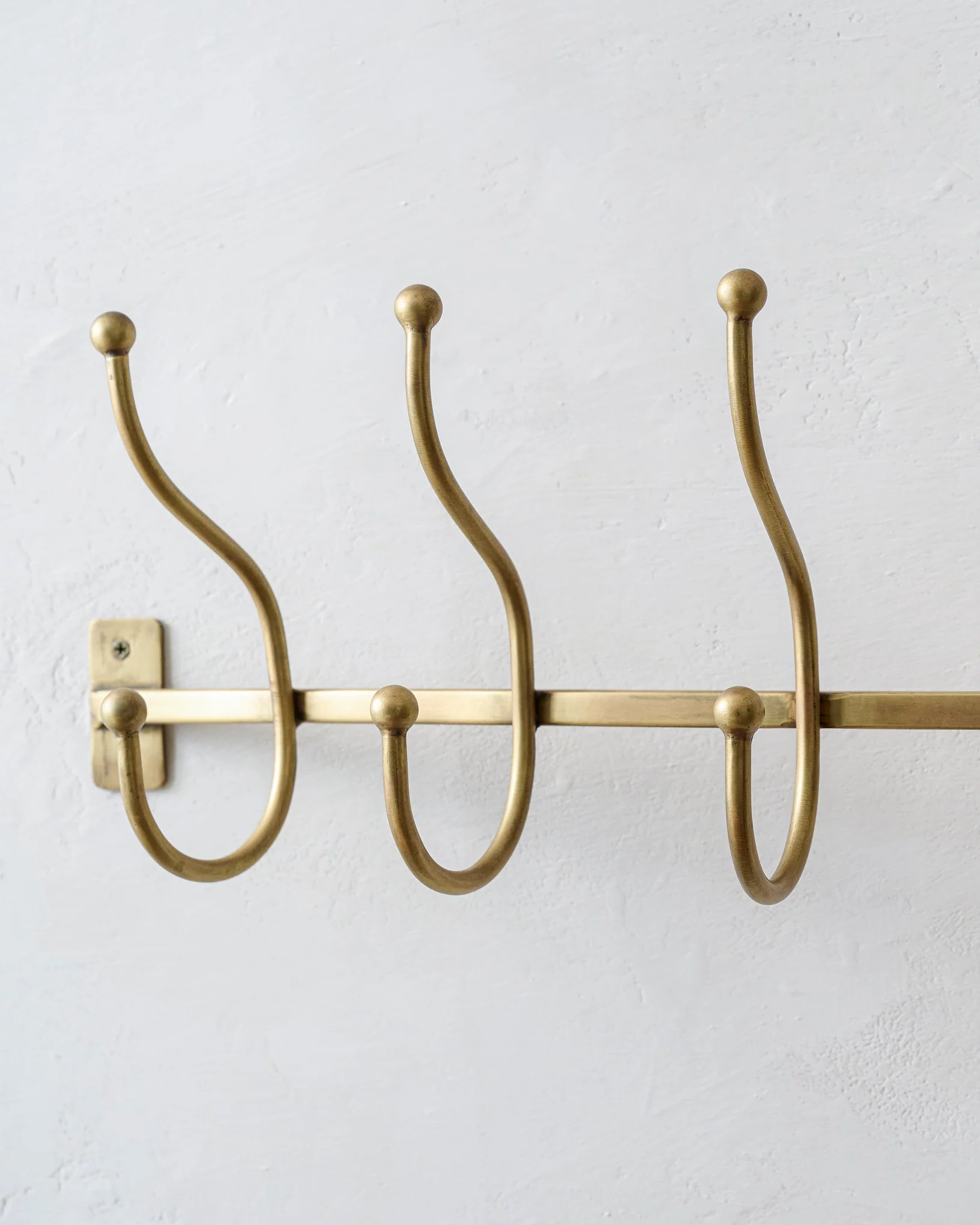 Webster Antique Brass Hook Rack - Image 4