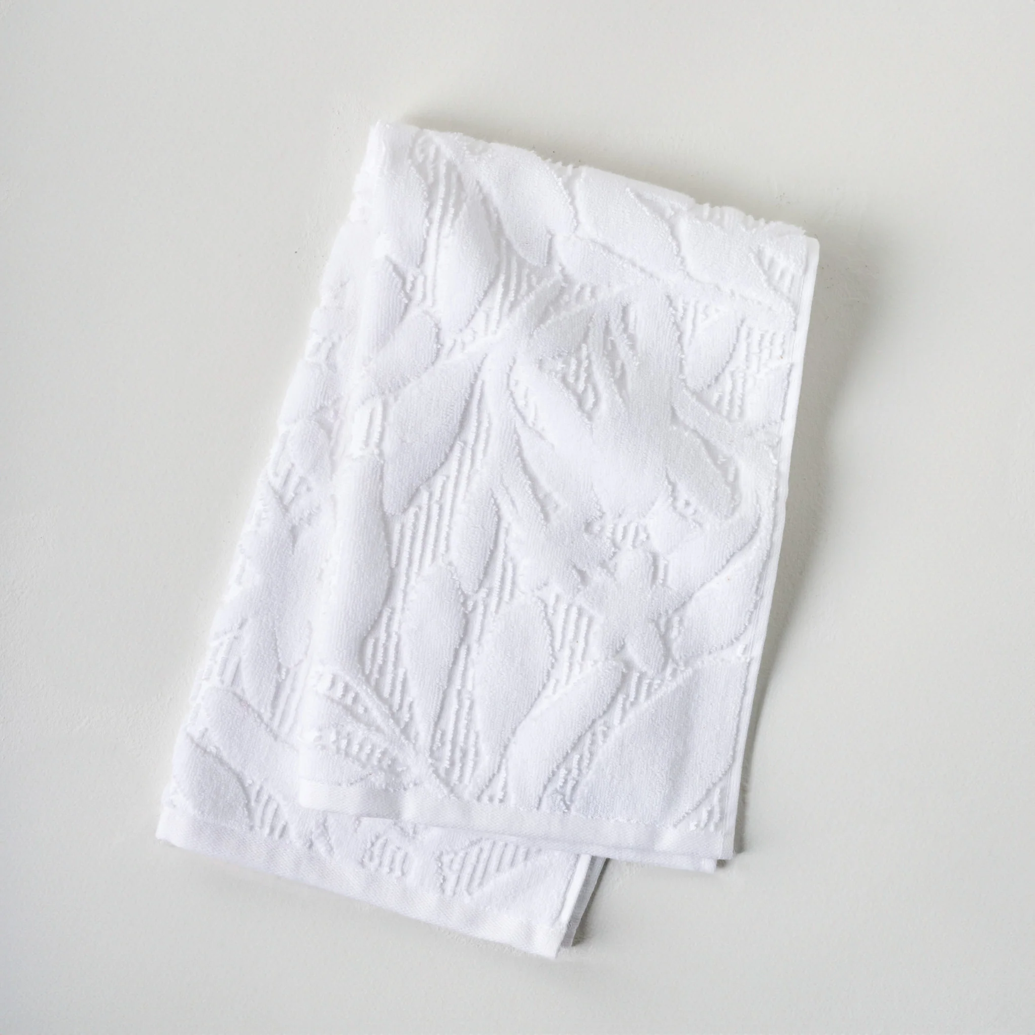 White Esme Floral Towel - Image 3