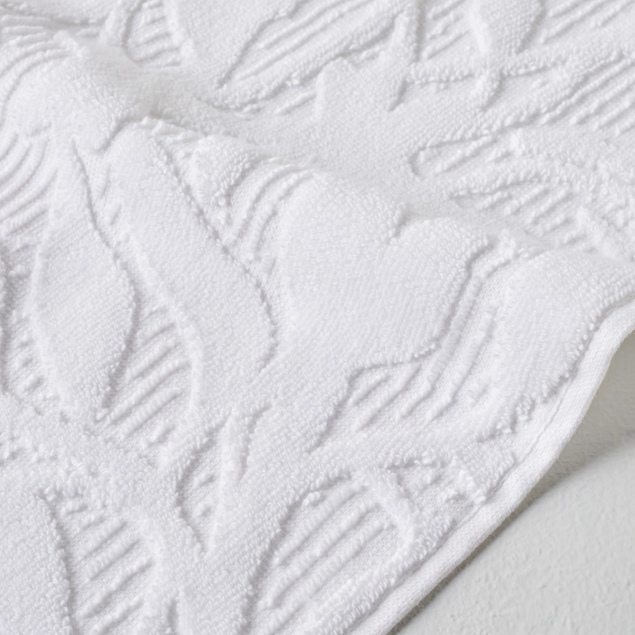 White Esme Floral Towel - Image 5