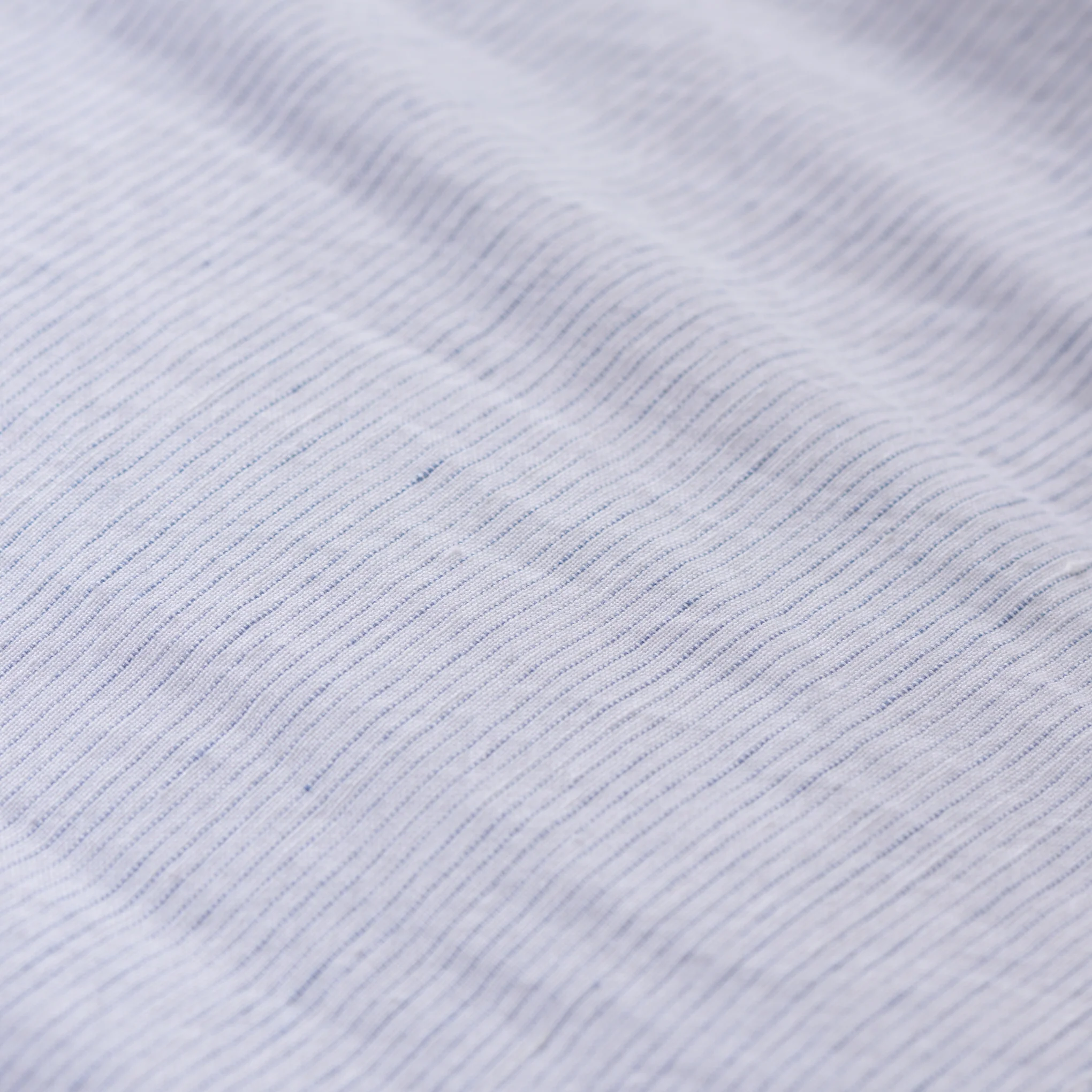 White Stripe Linen Cotton Duvet Cover - Image 7