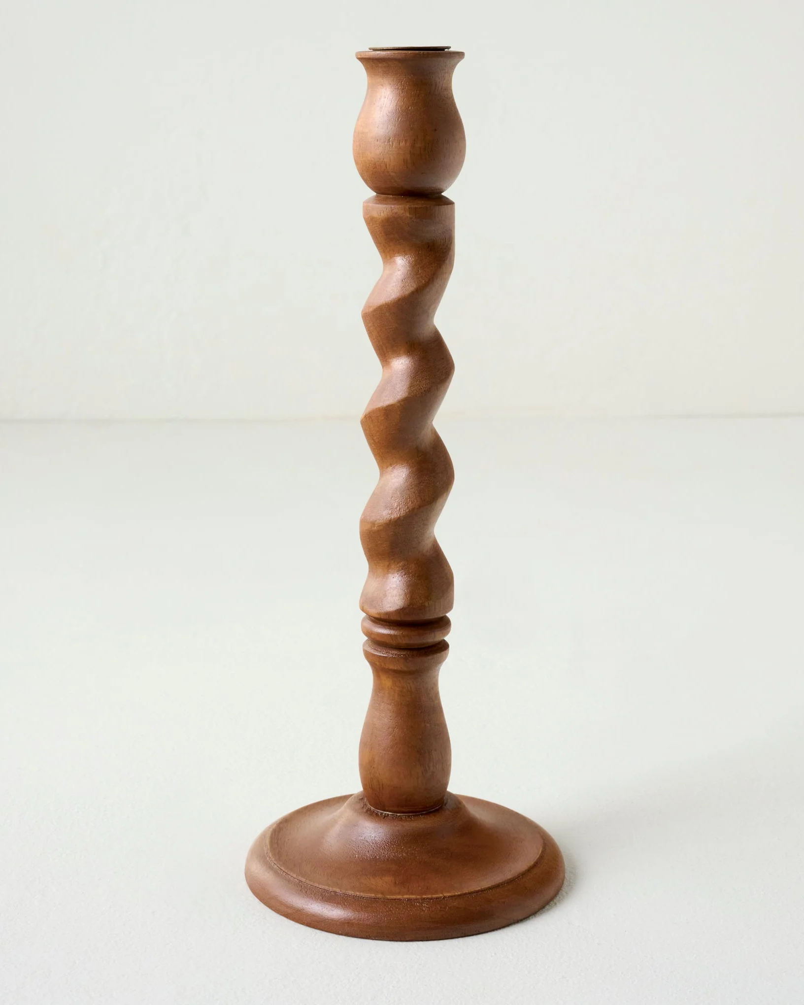 Wooden Barley Twist Taper Holder - Image 3