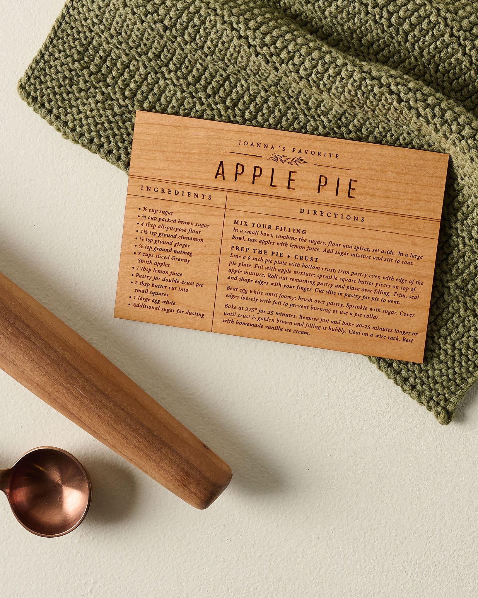 Wooden Recipe Card - Image 5