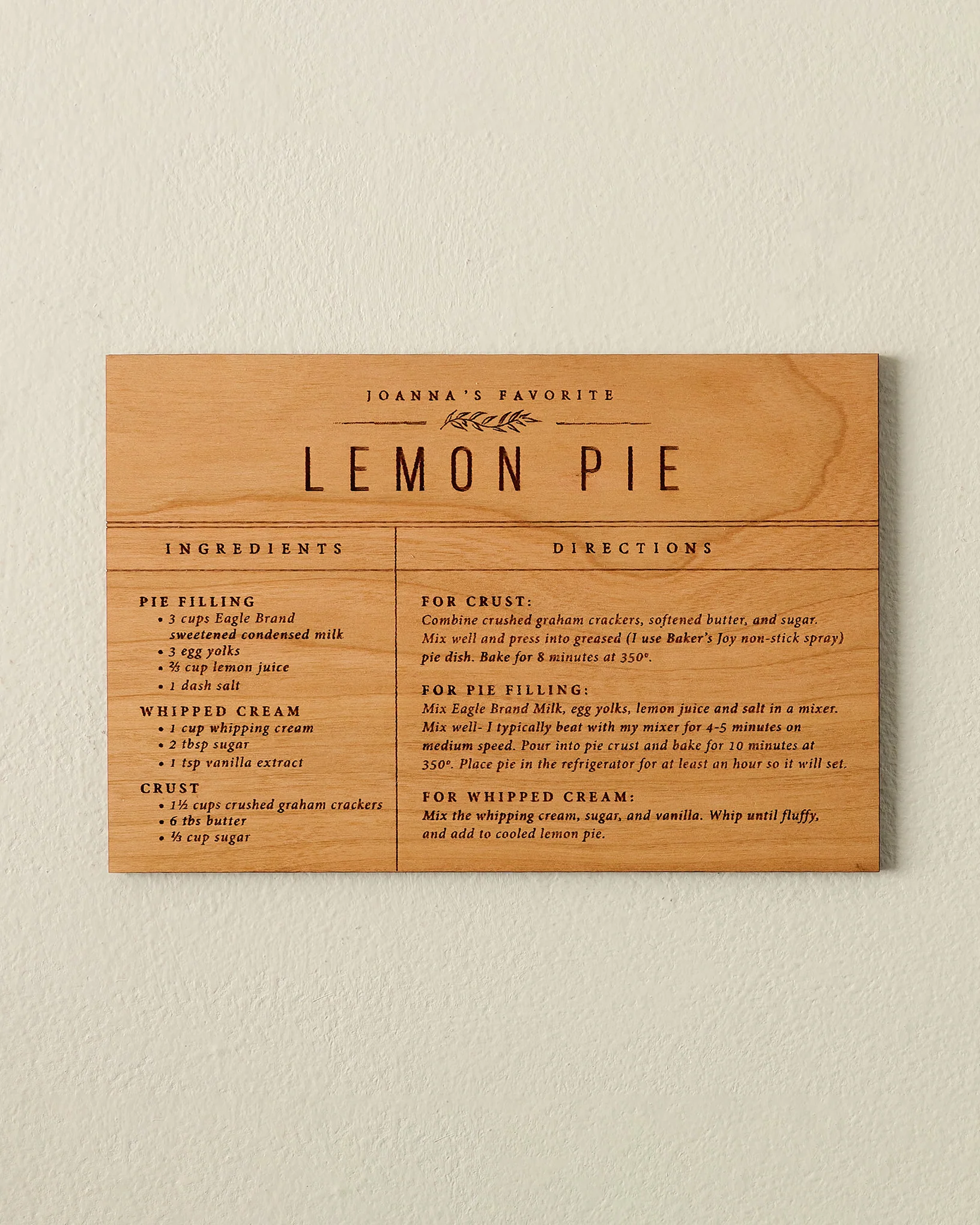 Wooden Recipe Card - Image 6