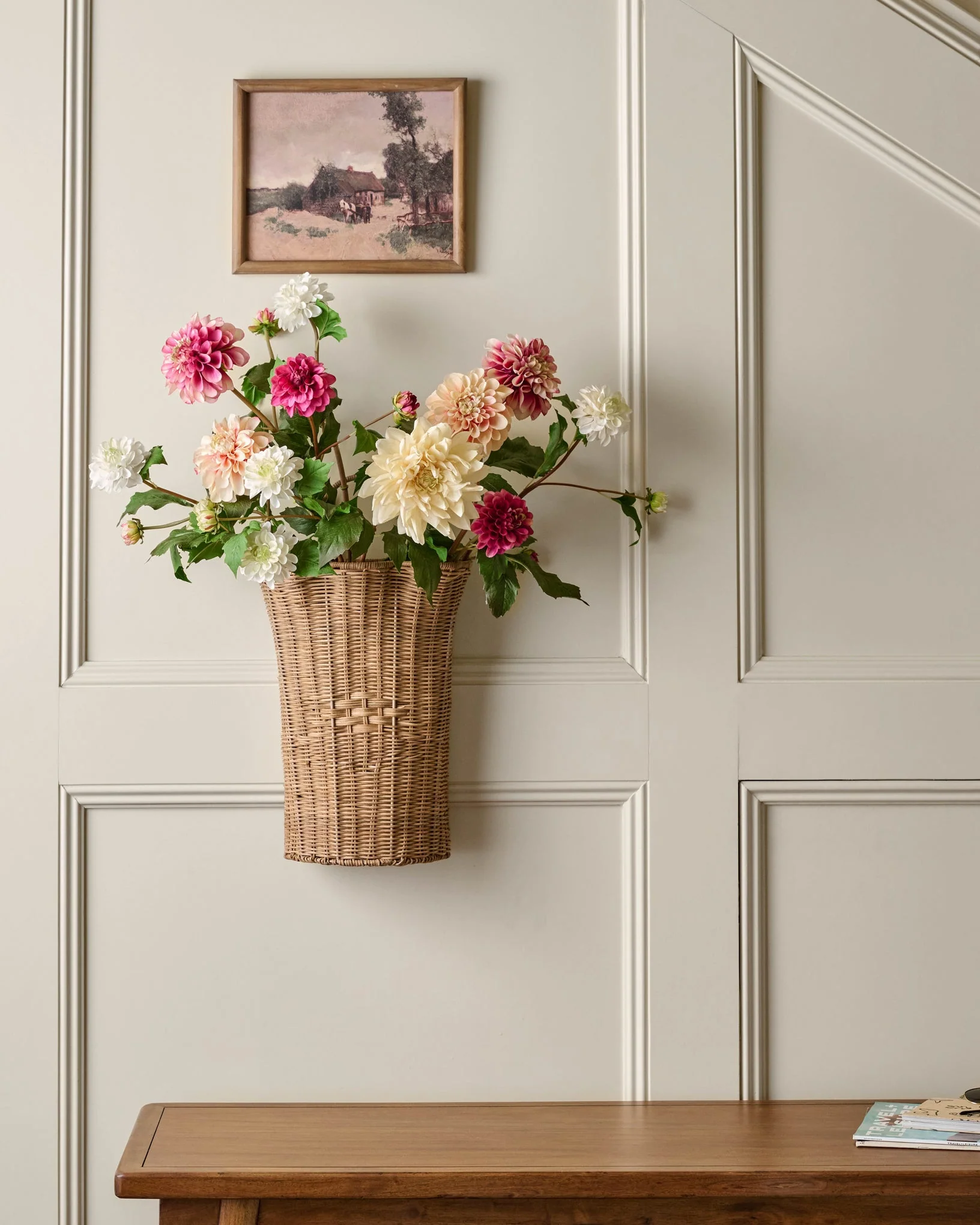 Woven Scalloped Wall Basket - Image 4